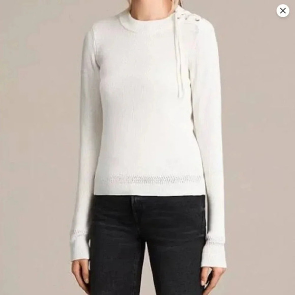 ALLSAINTS Gilli Laced Jumper US size 2 / EU 34 - Picture 1 of 12